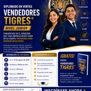 Diplomado en Ventas Vendedores Tigres® Nivel Junior
